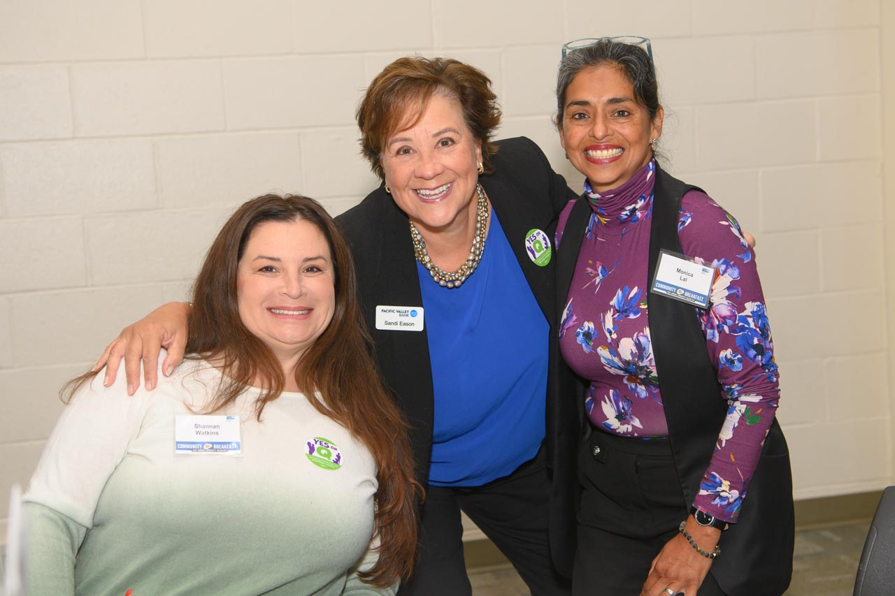 Three Breakfast attendees