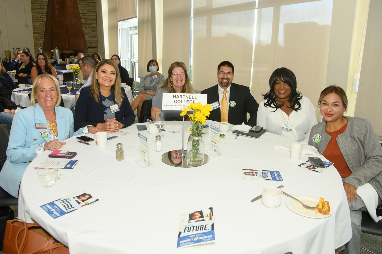 Hartnell College Breakfast table
