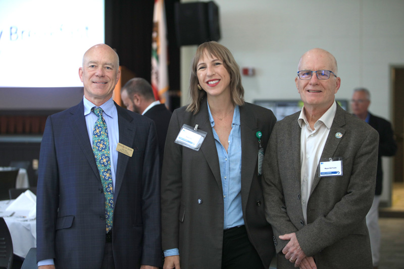Three Breakfast attendees