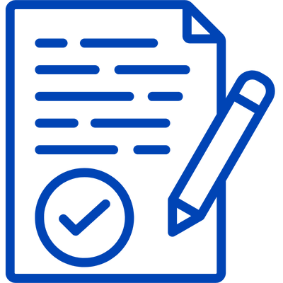 Consent form and pen icon