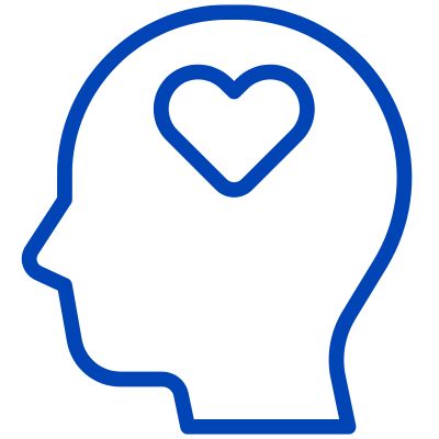 Head with heart in it