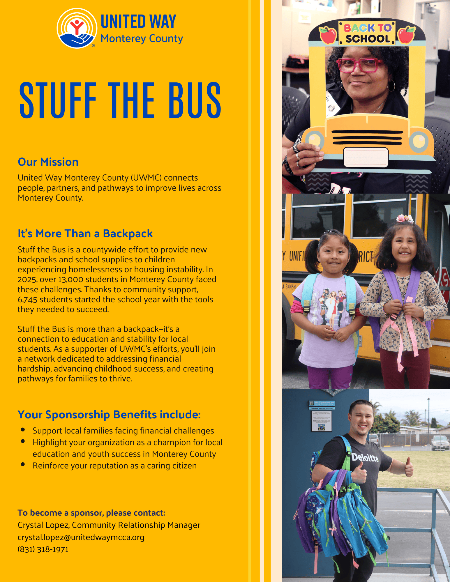 2026 Stuff the Bus Sponsorship form